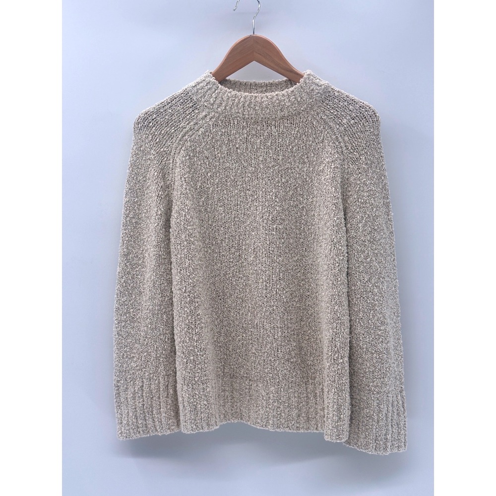 St. John Sweater‎ Coastal Minimalist Old Money Women Medium Off White Oatmeal